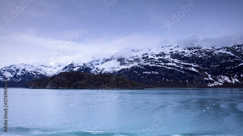 Cruise ship sailing in Glacier Bay National Park, Alaska