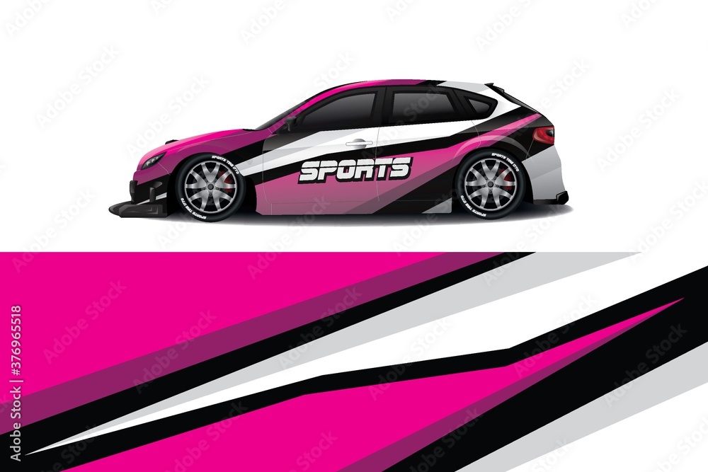 Sports car wrapping decal design Sports car wrapping decal design