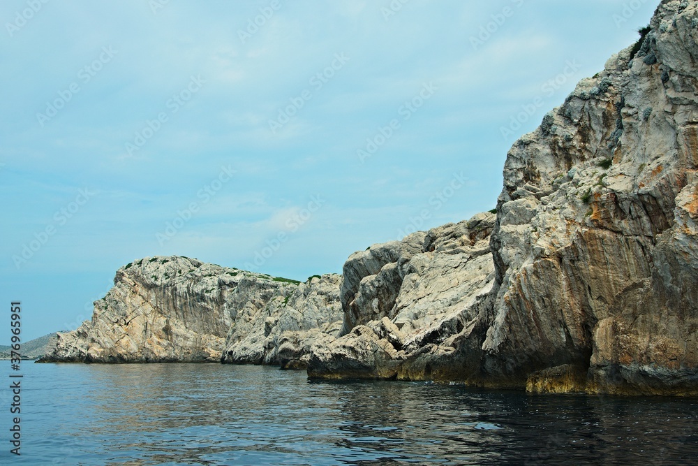 Croatia-view of the Kornati islands in Kornati National Park