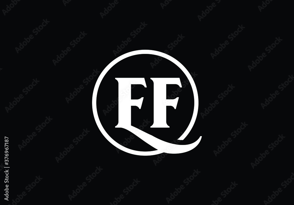 Initial Monogram Letter E F Logo Design Vector Template. E F Letter Logo Design Initial Monogram Letter E F Logo Design Vector Template. E F Letter Logo Design