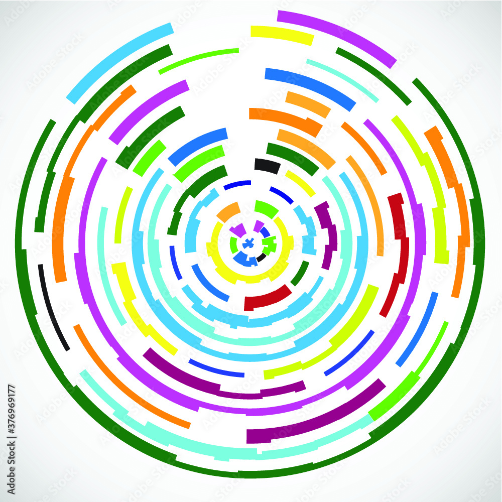 Lines in Circle Form . Vector Illustration .Technology Logo . Lines in Circle Form . Vector Illustration .Technology Logo .