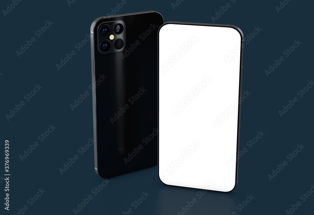 a digital smartphone device mobile phone 3d isolated a digital smartphone device mobile phone 3d isolated