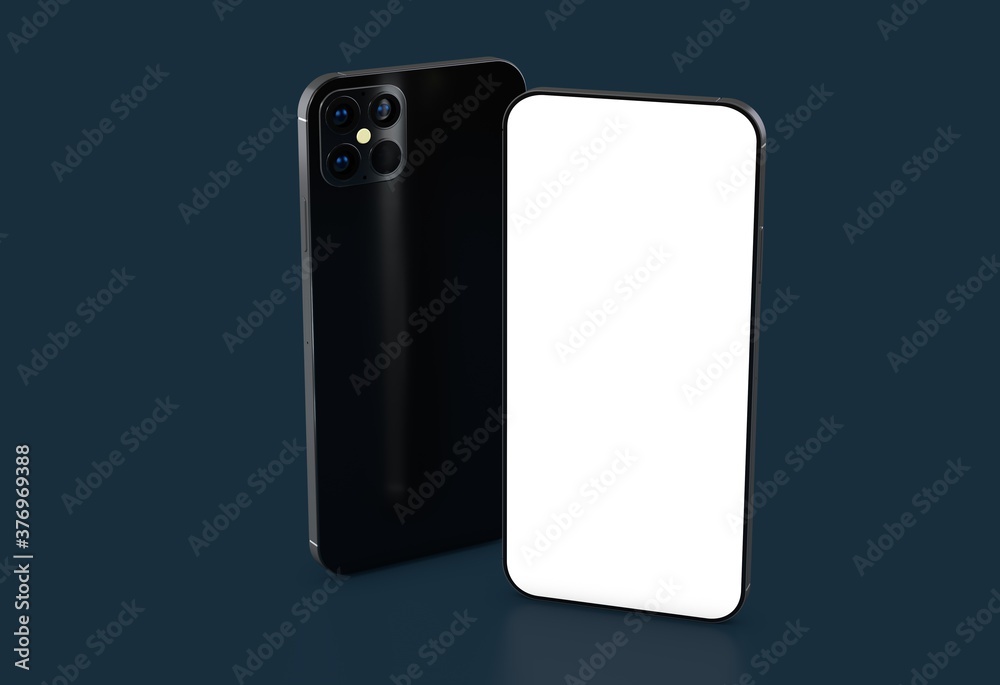 a digital smartphone device mobile phone 3d isolated a digital smartphone device mobile phone 3d isolated