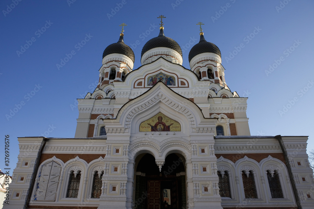 Aleksander Nevski Cathedral, Toompea (Cathedral Hill), Tallinn, Estonia: the west front
