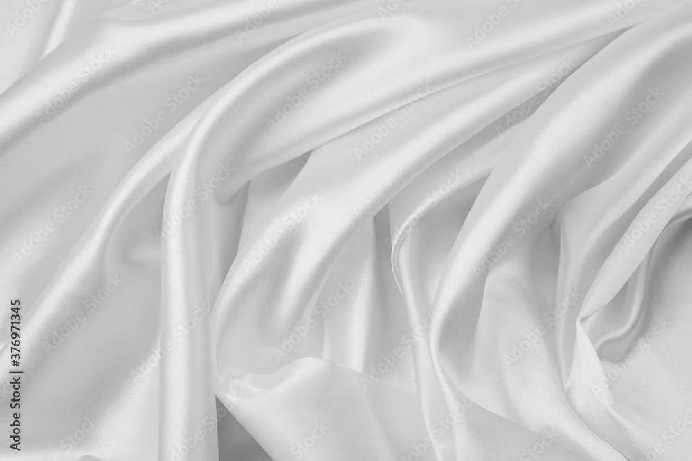 Obraz premium White silk fabric lines