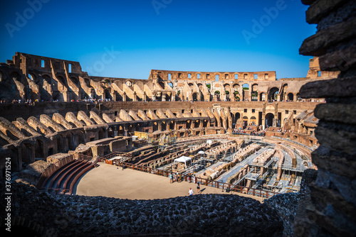 The Roman Colosseum (Coloseum) in Rome