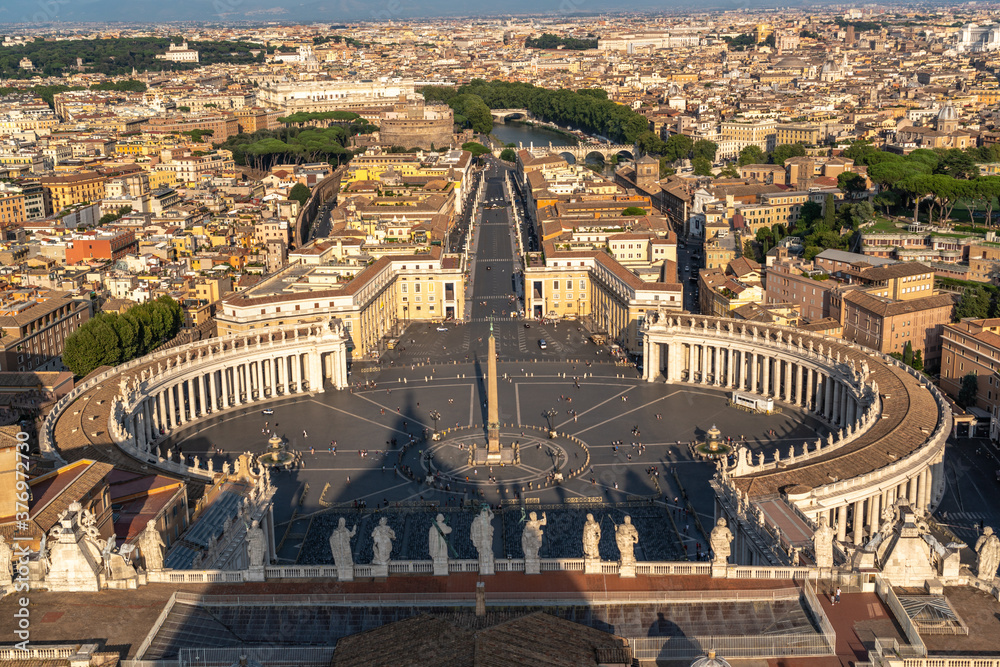 St. Peter's Square, Piazza San Pietro in Vatican City. Italy