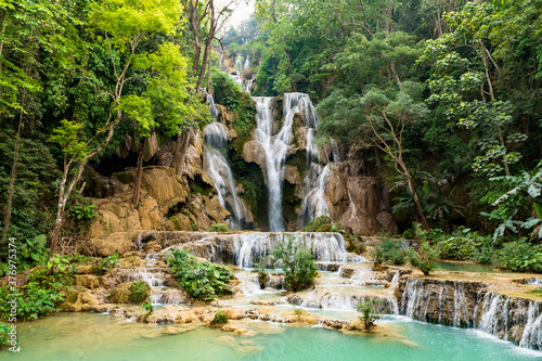 Kuang si waterfall , laos.