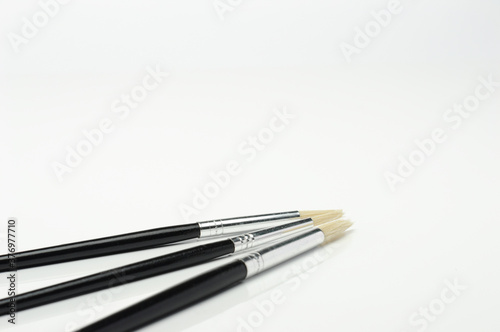 Image of three fine stroke brushes