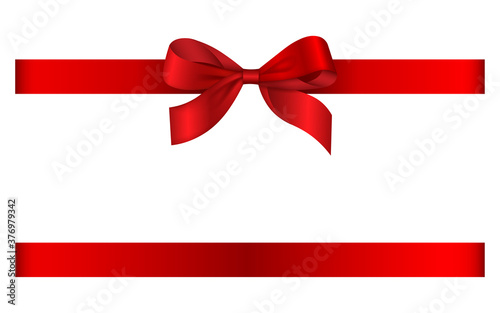 red bow and ribbon 