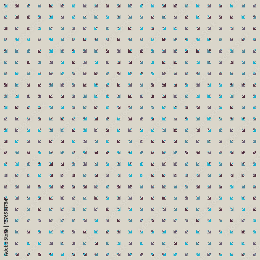 Abstract Color Halftone Dots generative art background illustration