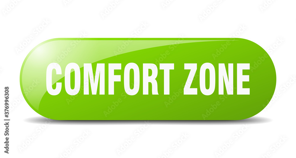 comfort zone button. sticker. banner. rounded glass sign comfort zone button. sticker. banner. rounded glass sign