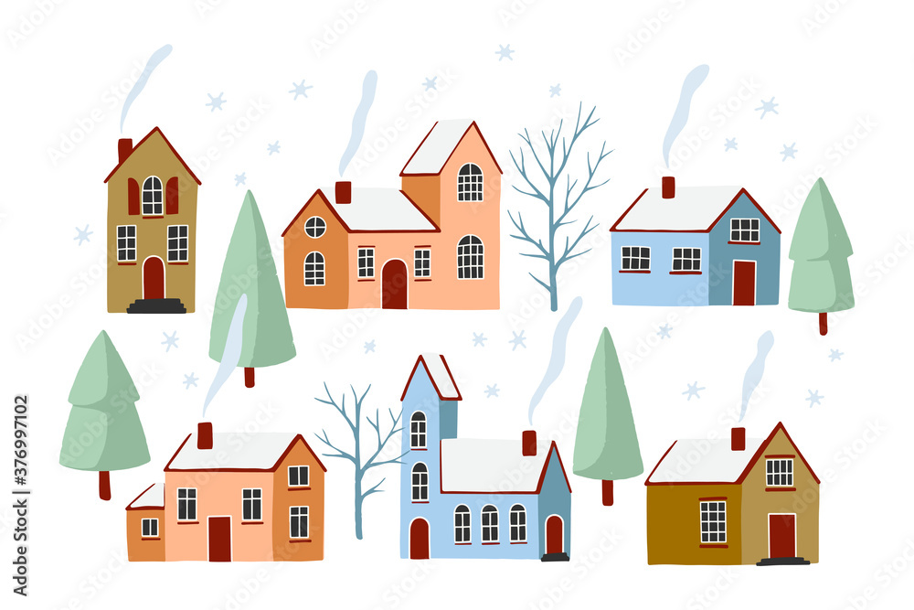 Winter houses collection