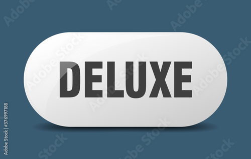 deluxe button. sticker. banner. rounded glass sign
