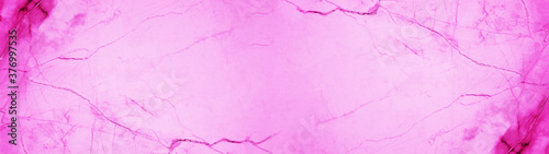 Marbled background banner panorama - High resolution abstract pink colored Carrara marble stone texture
