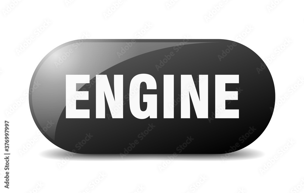 engine button. sticker. banner. rounded glass sign engine button. sticker. banner. rounded glass sign