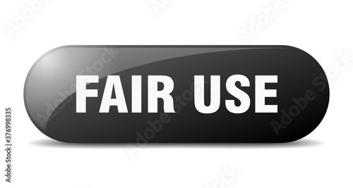 fair use button. sticker. banner. rounded glass sign