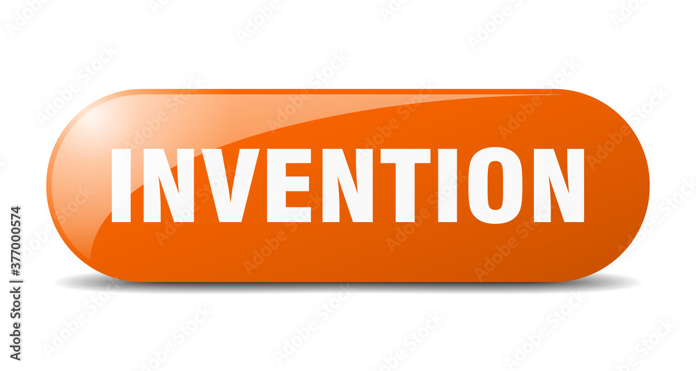 invention button. sticker. banner. rounded glass sign invention button. sticker. banner. rounded glass sign