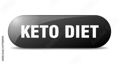 keto diet button. sticker. banner. rounded glass sign
