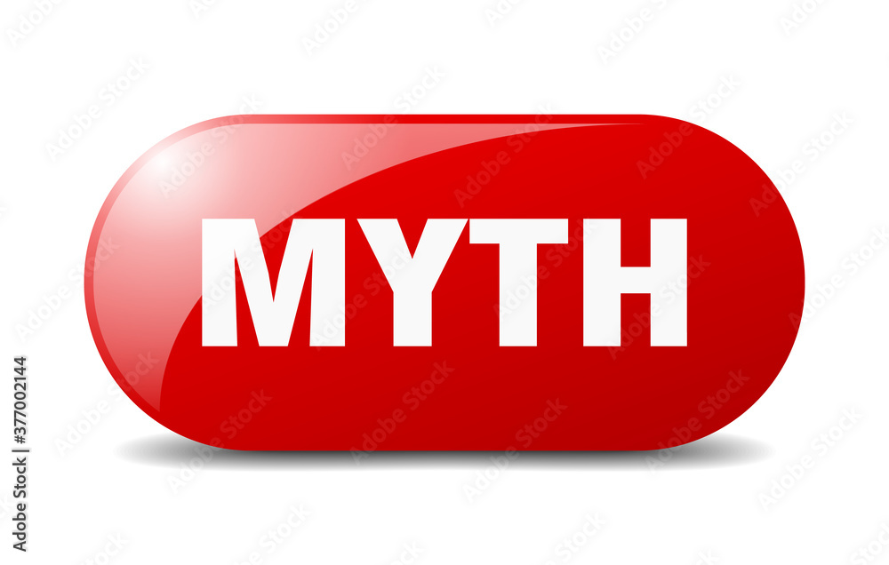 myth button. sticker. banner. rounded glass sign myth button. sticker. banner. rounded glass sign