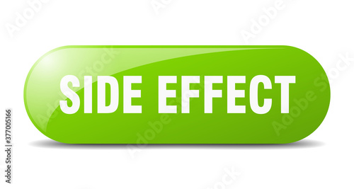 side effect button. sticker. banner. rounded glass sign
