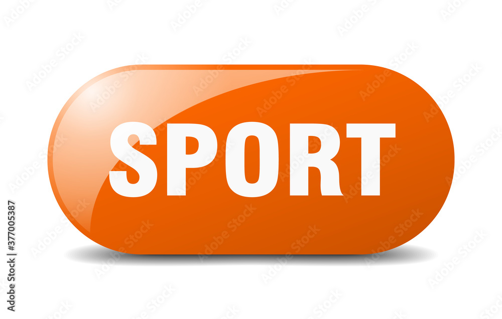 sport button. sticker. banner. rounded glass sign sport button. sticker. banner. rounded glass sign