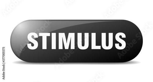 stimulus button. sticker. banner. rounded glass sign