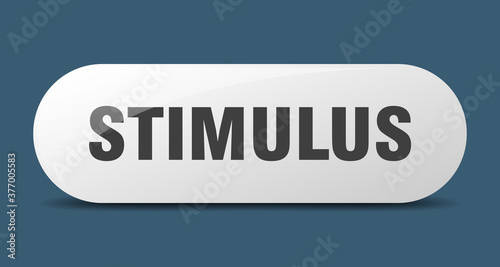 stimulus button. sticker. banner. rounded glass sign