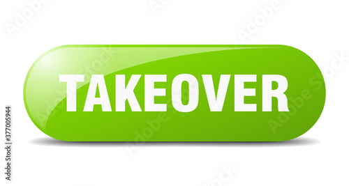 takeover button. sticker. banner. rounded glass sign