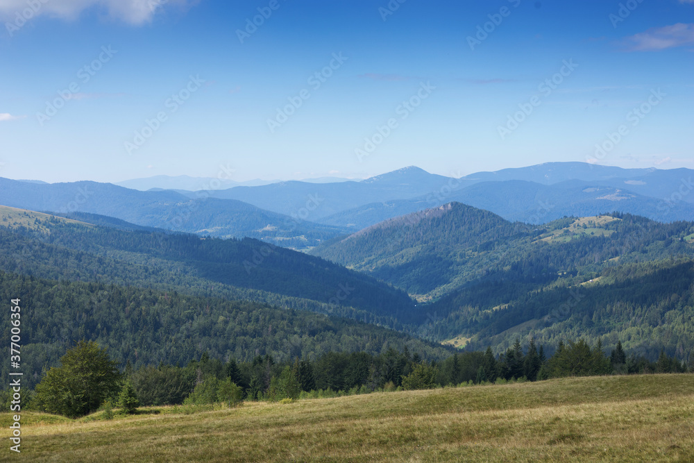 Beautiful Carpathian Mountains landscape