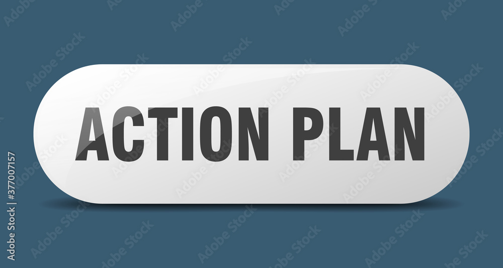 action plan button. sticker. banner. rounded glass sign action plan button. sticker. banner. rounded glass sign