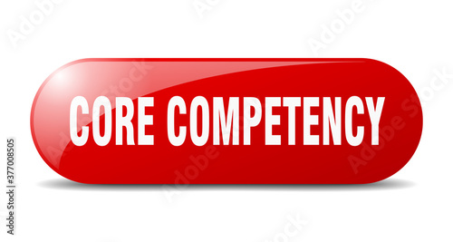 core competency button. sticker. banner. rounded glass sign