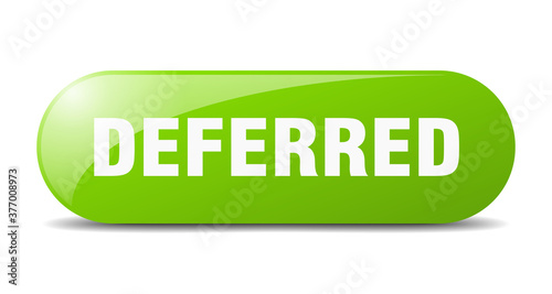 deferred button. sticker. banner. rounded glass sign