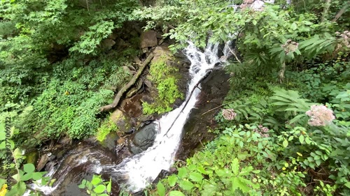 Middle of Amicalola Waterfalls In Dawsonville Georgia photo