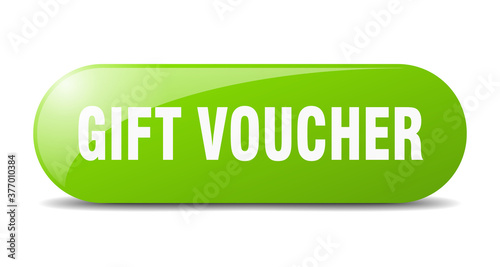 gift voucher button. sticker. banner. rounded glass sign