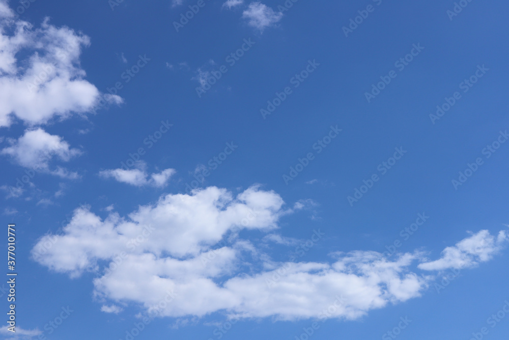 Fototapeta premium Blue sky with a cloud. Copy space