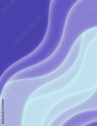Fototapeta Naklejka Na Ścianę i Meble -  Wavy paper cut background. Blur. Abstract curved wave with blur effect for your design. Illustration with curves lines.