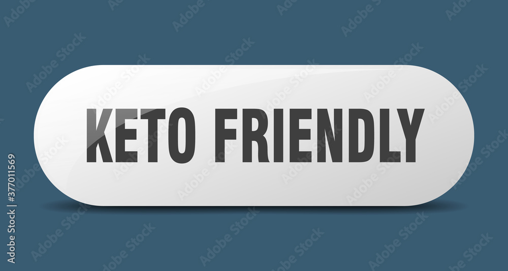keto friendly button. sticker. banner. rounded glass sign keto friendly button. sticker. banner. rounded glass sign