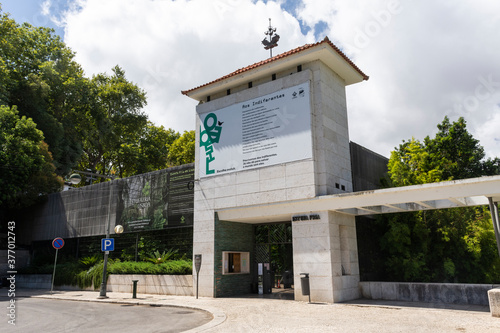 Beautiful view to Cold Greenhouse building in Eduardo VII Park photo