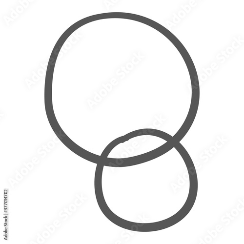 Hand drawn colorful doodle objects for abstract trendy background, web design or pattern.