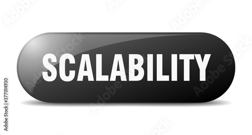 scalability button. sticker. banner. rounded glass sign
