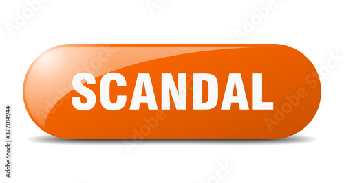 scandal button. sticker. banner. rounded glass sign