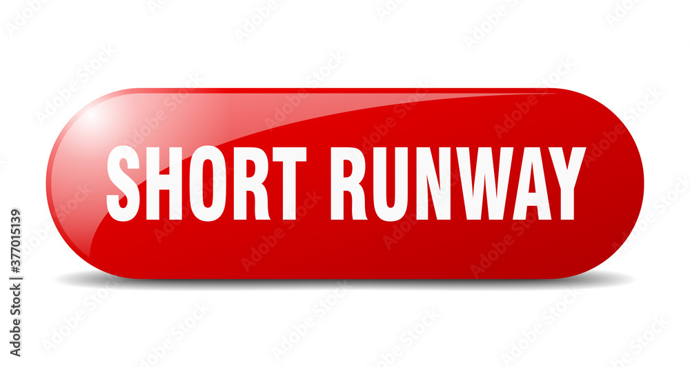 short runway button. sticker. banner. rounded glass sign short runway button. sticker. banner. rounded glass sign