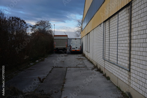 truck on the parking lot