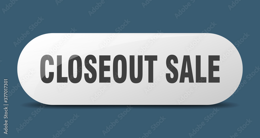 closeout sale button. sticker. banner. rounded glass sign closeout sale button. sticker. banner. rounded glass sign