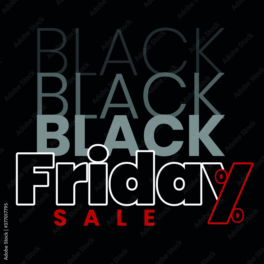 Black Friday logotype with stylized letter y logo of 