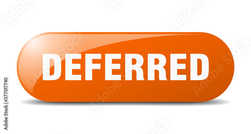 deferred button. sticker. banner. rounded glass sign