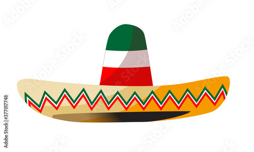 Sombrero mexicano con grecas