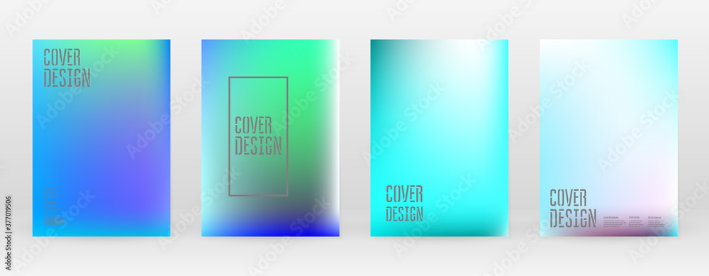Fototapeta premium Pastel Soft. Vibrant Blue, Teal, Neon Concept.