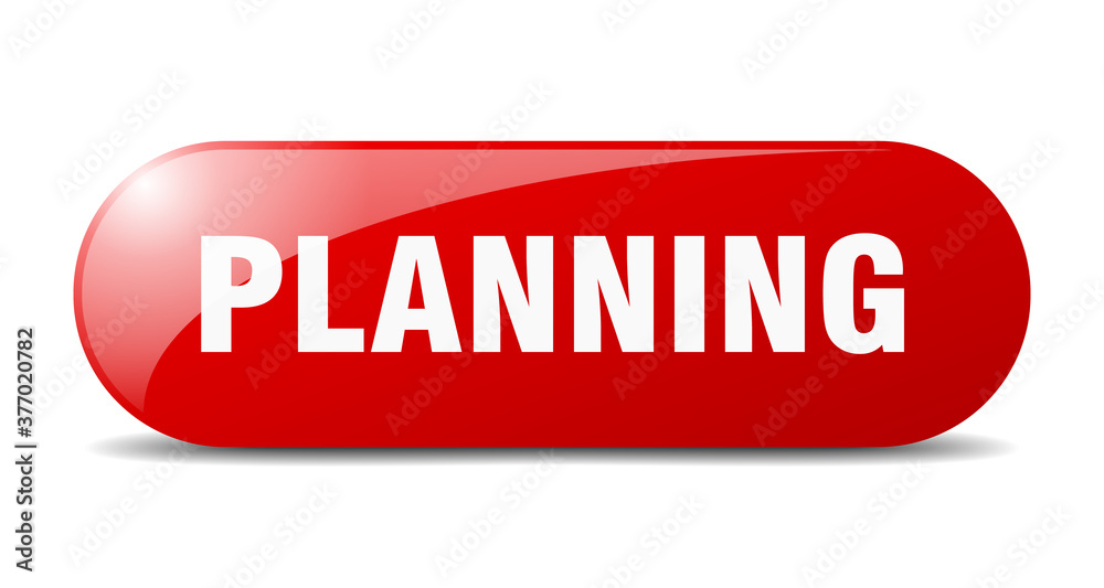 planning button. sticker. banner. rounded glass sign planning button. sticker. banner. rounded glass sign